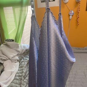 Baby Blue Polkadot Slip